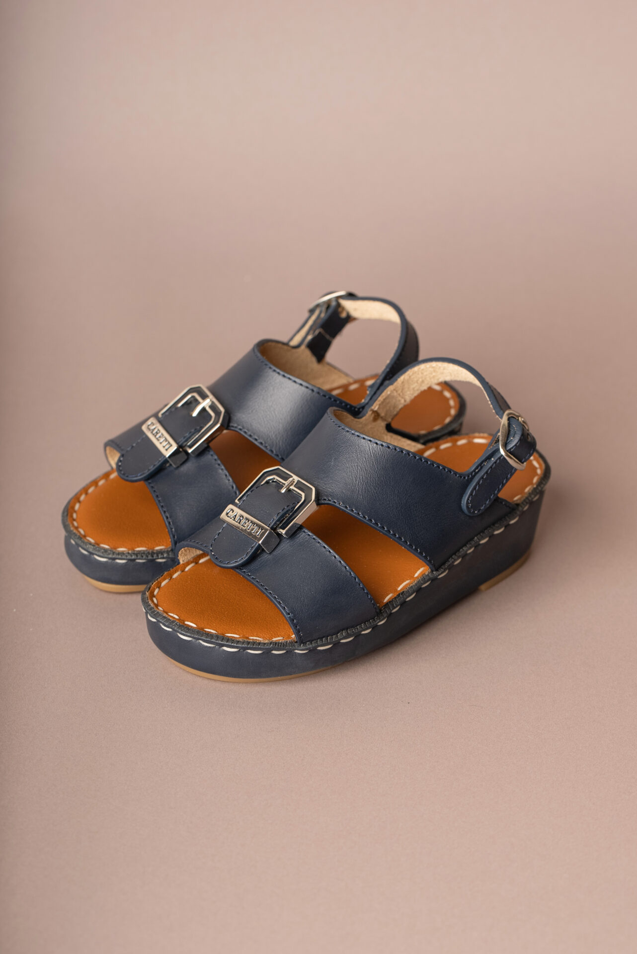 Florida 1493 Boys NC Square Buckle Dark Blue with Lace