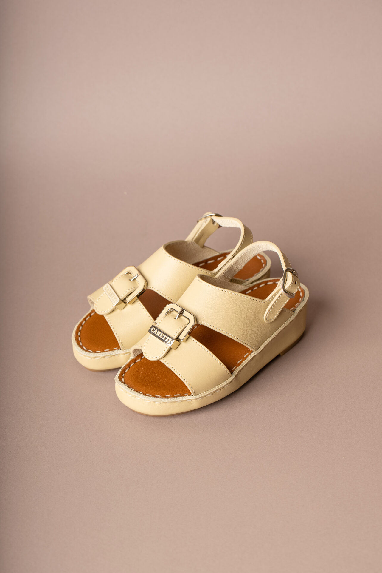 Florida 1493 Boys NC Square Buckle Beige with lace
